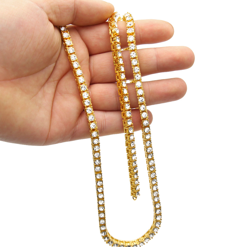 FREE 14k Gold Plated Classic Tennis Chain