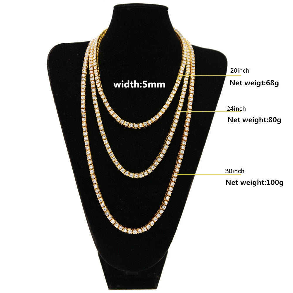 FREE 14k Gold Plated Classic Tennis Chain